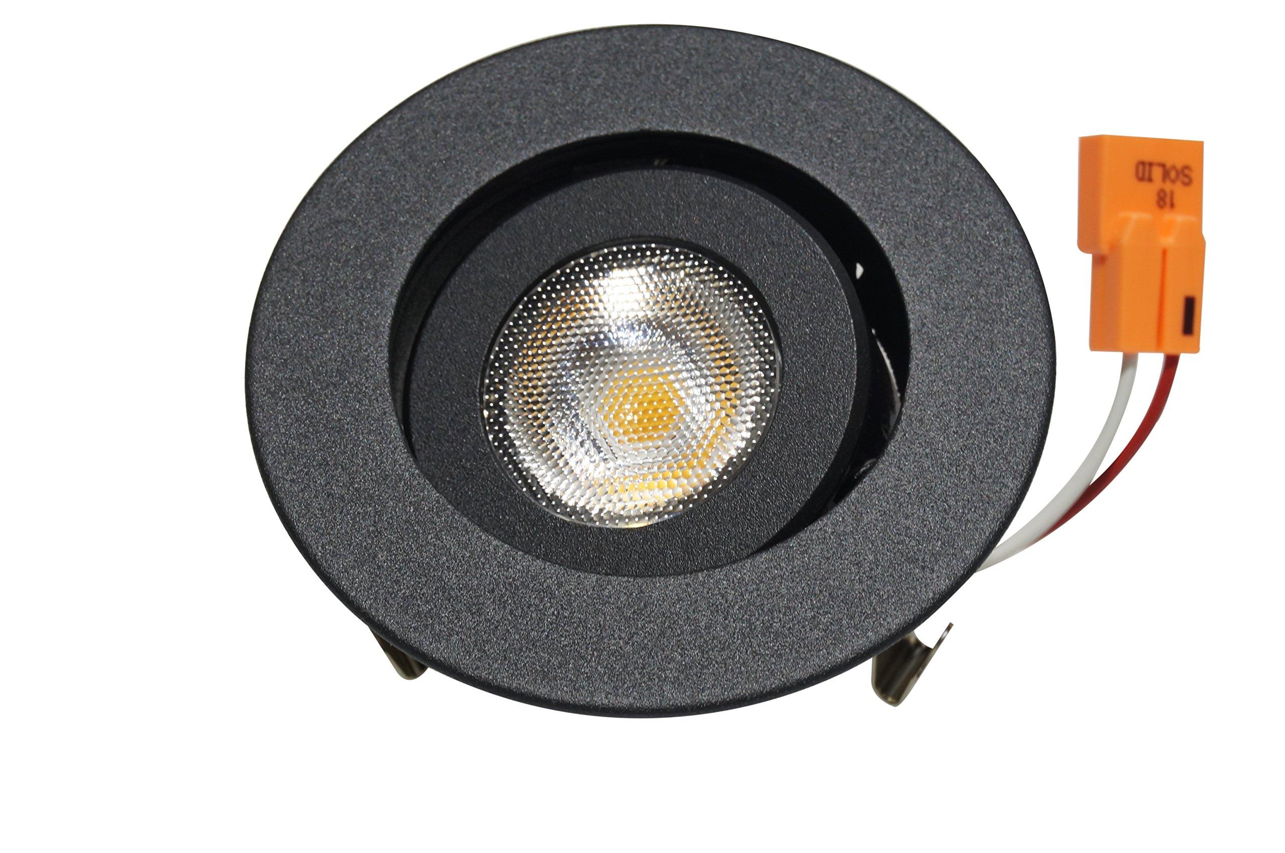 NICOR Lighting NICOR Lighting DLG2-10-120-3K-BK Adjustable Downlight, Black
