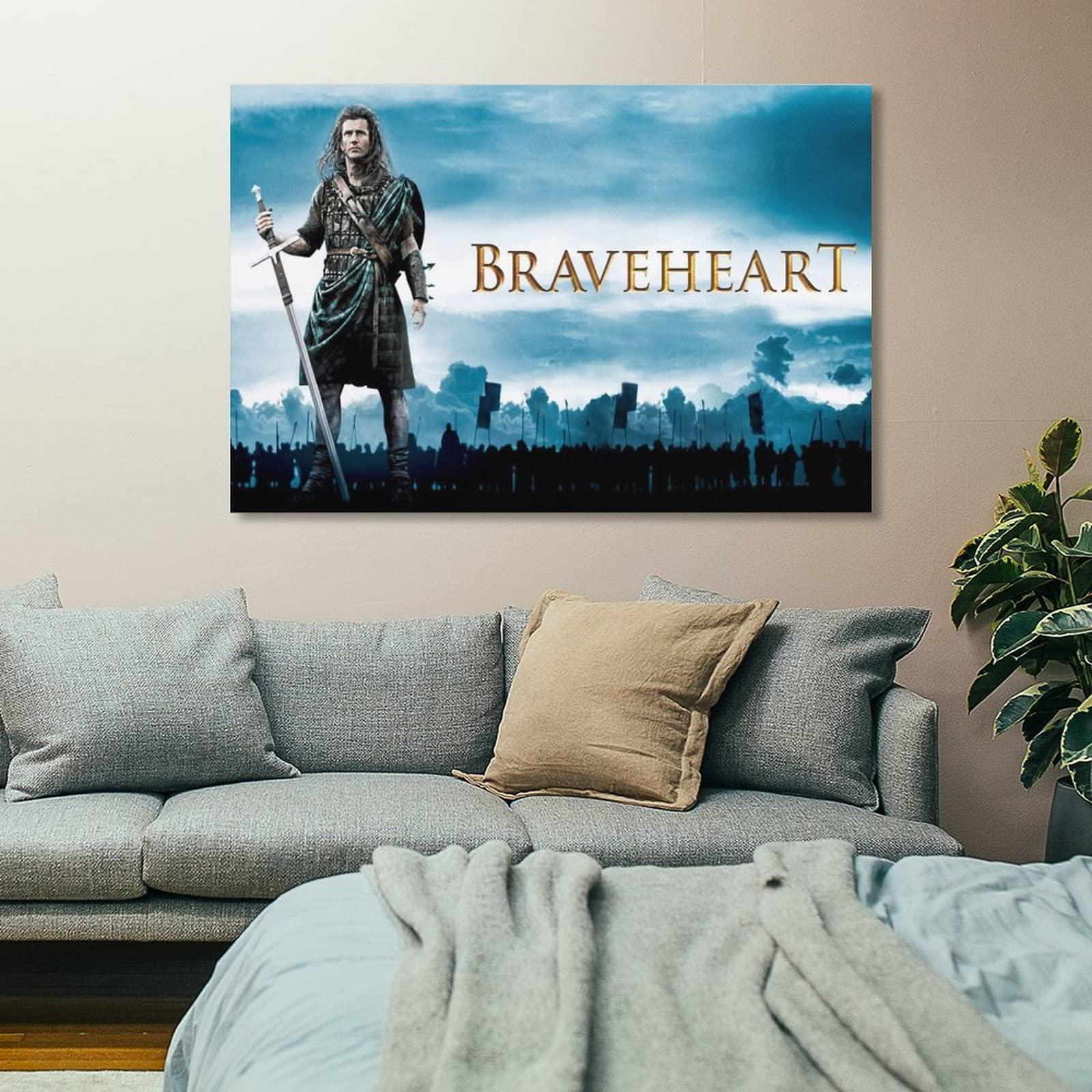 HAUHAU Braveheart Movie Poster (23) Room Aesthetic Poster Print Art Wall Painting Canvas Posters Gifts Modern Bedroom Decor 20x30inch(50x75cm)