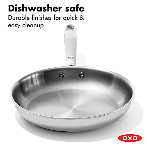 OXO OXO Good Grips Pro Tri Ply Stainless Steel Dishwasher Safe Nonstick Frying Pan, 12"