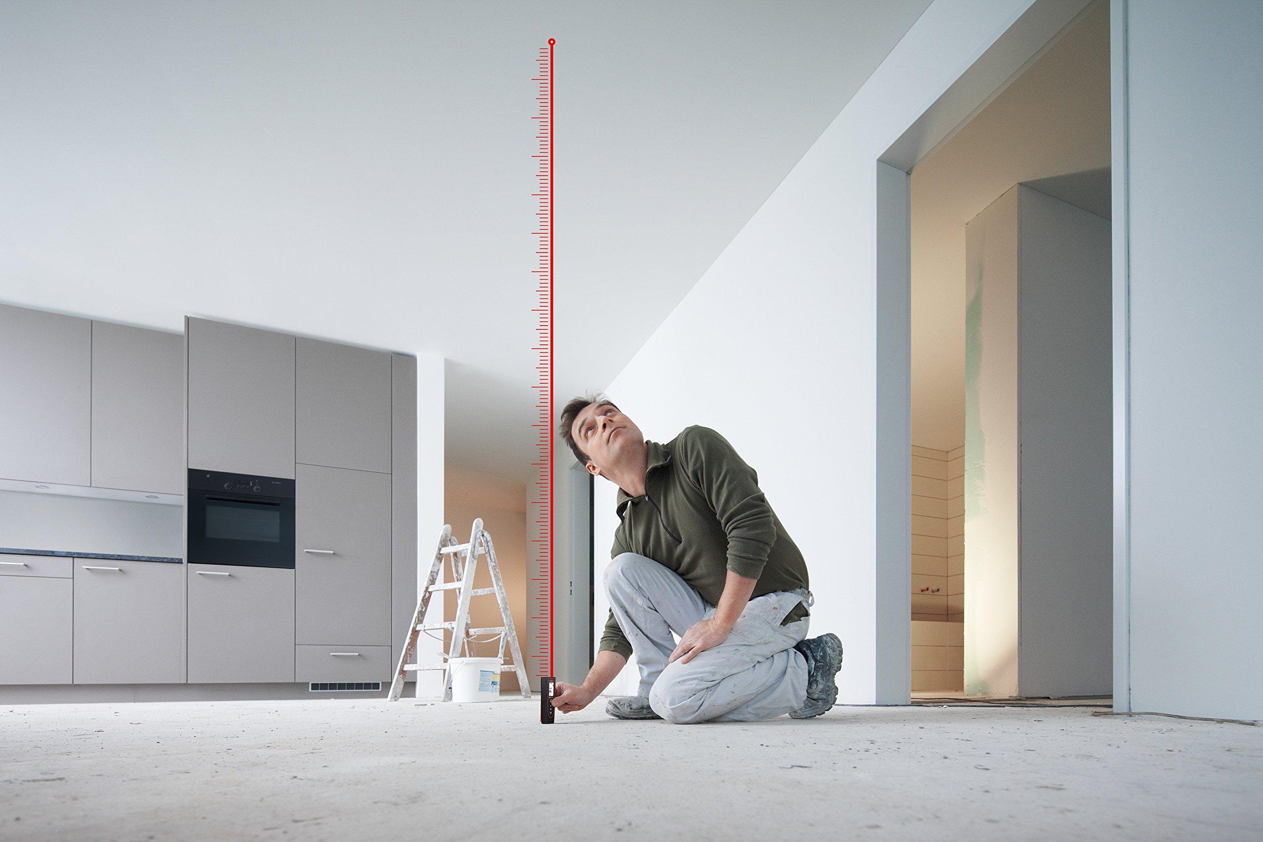 Leica Leica DISTO E7100i 200ft Laser Distance Measure with Bluetooth, Black/Red