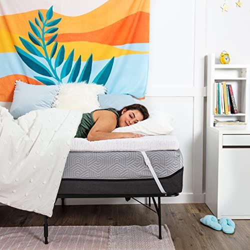 ViscoSoft ViscoSoft 4 Inch Memory Foam Mattress Topper Twin XL - Select High Density Extra Long Ventilated Mattress Pad - Removable Bamboo-Rayon Cover