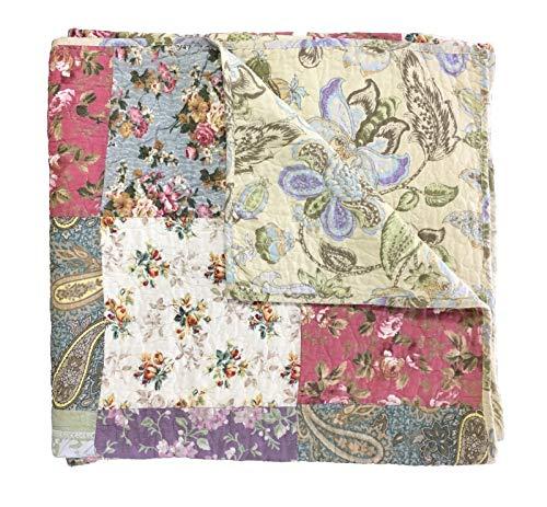 Greenland Home Greenland Home Blooming Prairie Cotton Patchwork Quilt Set, 4-Piece Twin, Multicolor