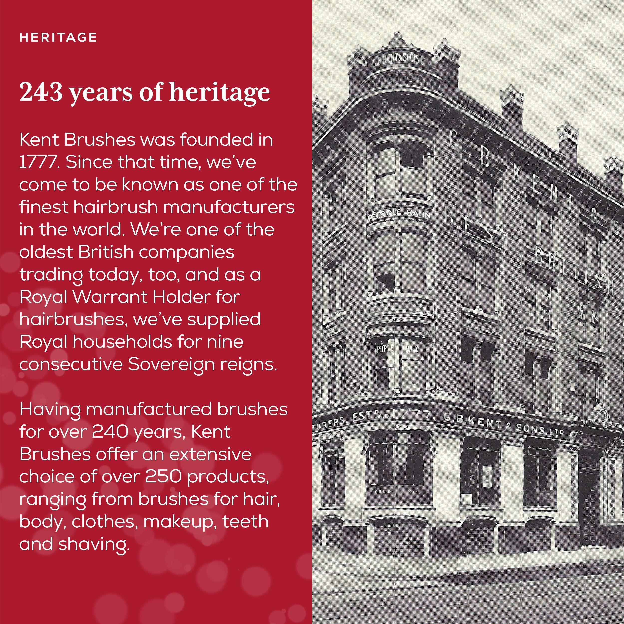 KENT Kent CS1B Clothes Brush, Fabric Lint Remover for Cotton, Wool, Suede and Silk, Pure Black Bristles Handcrafted Two Tone Cherrywood Veneer Remover for Dust, Fluff and pet Hair. Made in England