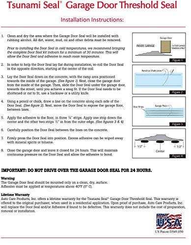 Tsunami Seal Tsunami Seal 51016 Lifetime Garage Door Threshold Seal Kit - 16' 6", Gray