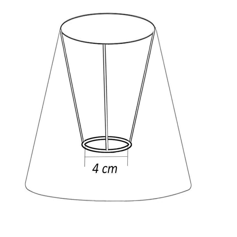 Kiven Plum Blossom 9.94 x 5.9 x 6.3\" Blue Fabric Cone Lamp Shade