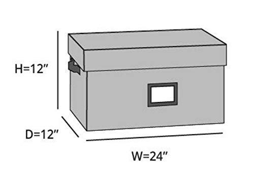 Covermates Covermates Keepsakes Adjustable Ornament Storage Box, Carrying Handles, Padded Protection - Holiday Storage-Red