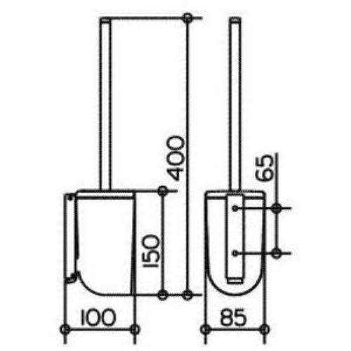 Keuco Keuco Elegance Toilet Brush Set Synthetic Inner Insert - 11664000100