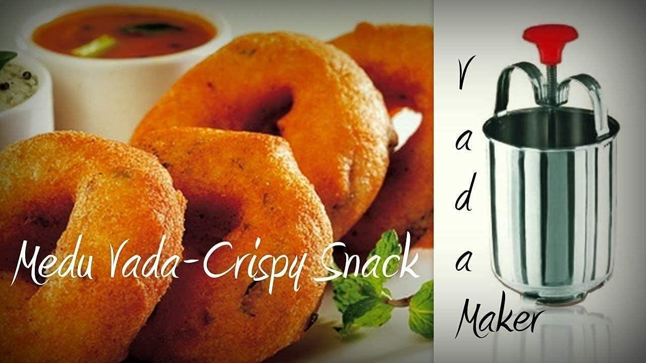 Desi Haat Desi Haat Stainless Steel Medu Vada Medu Wada Maker Machine Silver Crispy South Indian Dish
