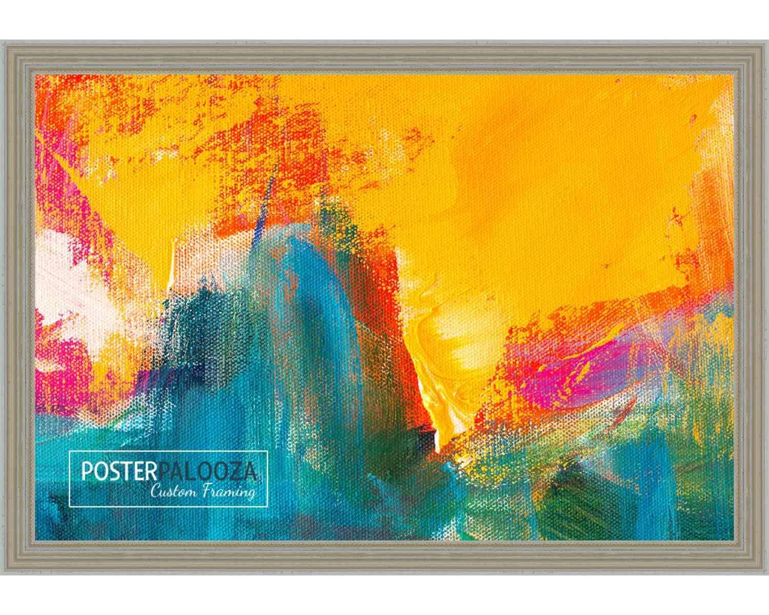 Poster Palooza Poster Palooza 3x5 Traditional Silver Complete Wood Picture Frame with UV Acrylic Plexiglass, Foam Board Backing & Hardware Included - 3x5 Inch Frame