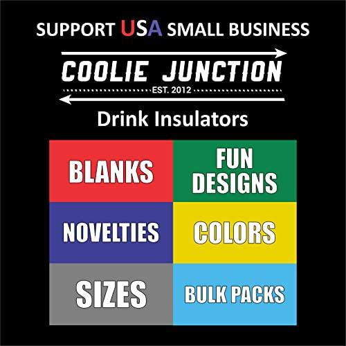 Coolie Junction Blank Neoprene Pint Glass Coolie (Variety Color 12 Pack)