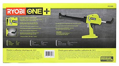 RYOBI Ryobi P310G 18v Pistol Grip Variable Discharge Rate Power Caulk and Adhesive Gun (Tool Only, Holds 10 Ounce Carriage)