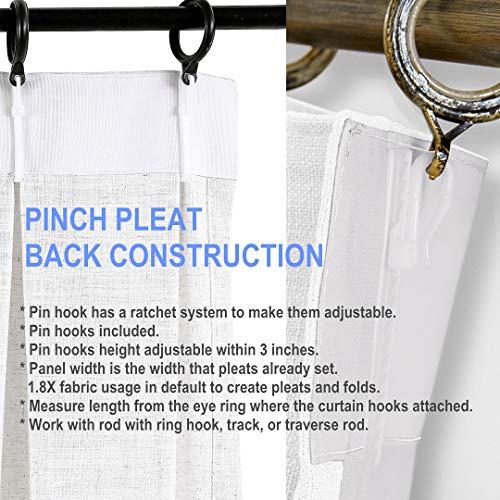 Bowcore Bowcore 2 Layers Blackout Curtains Flowers Pattern Set Privacy Lining Soundproof Window Curtain Panels for Bedroom, Living, Dining Room, Farmhause