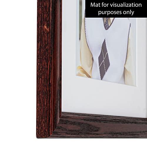 ArtToFrames ArtToFrames 18x34 inch Cherry stain on Solid Red Oak Wood Picture Frame, 2WOM0066-59504-YCHY-18x34