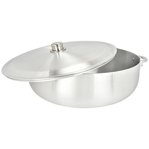 Prochef ALUMINUM CALDERO STOCK POT by Chef Pro, Durable Aluminum, Superior Cooking Performance for Even Heat Distribution, Perfect For Large/Small Groups, Riveted Handles, Commercial Grade, 28.4 Quart
