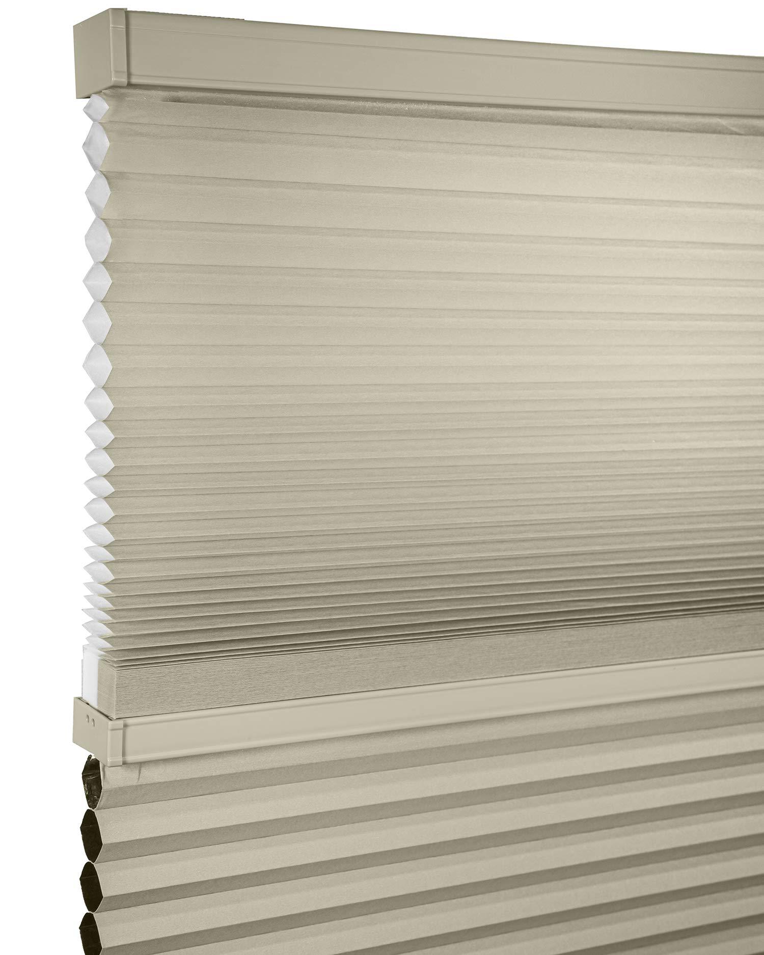 CHICOLOGY Chicology Custom Made Cordless Cellular Shades, Fawn (Day N' Night) Inside Mount,W:26.5" xH:48"