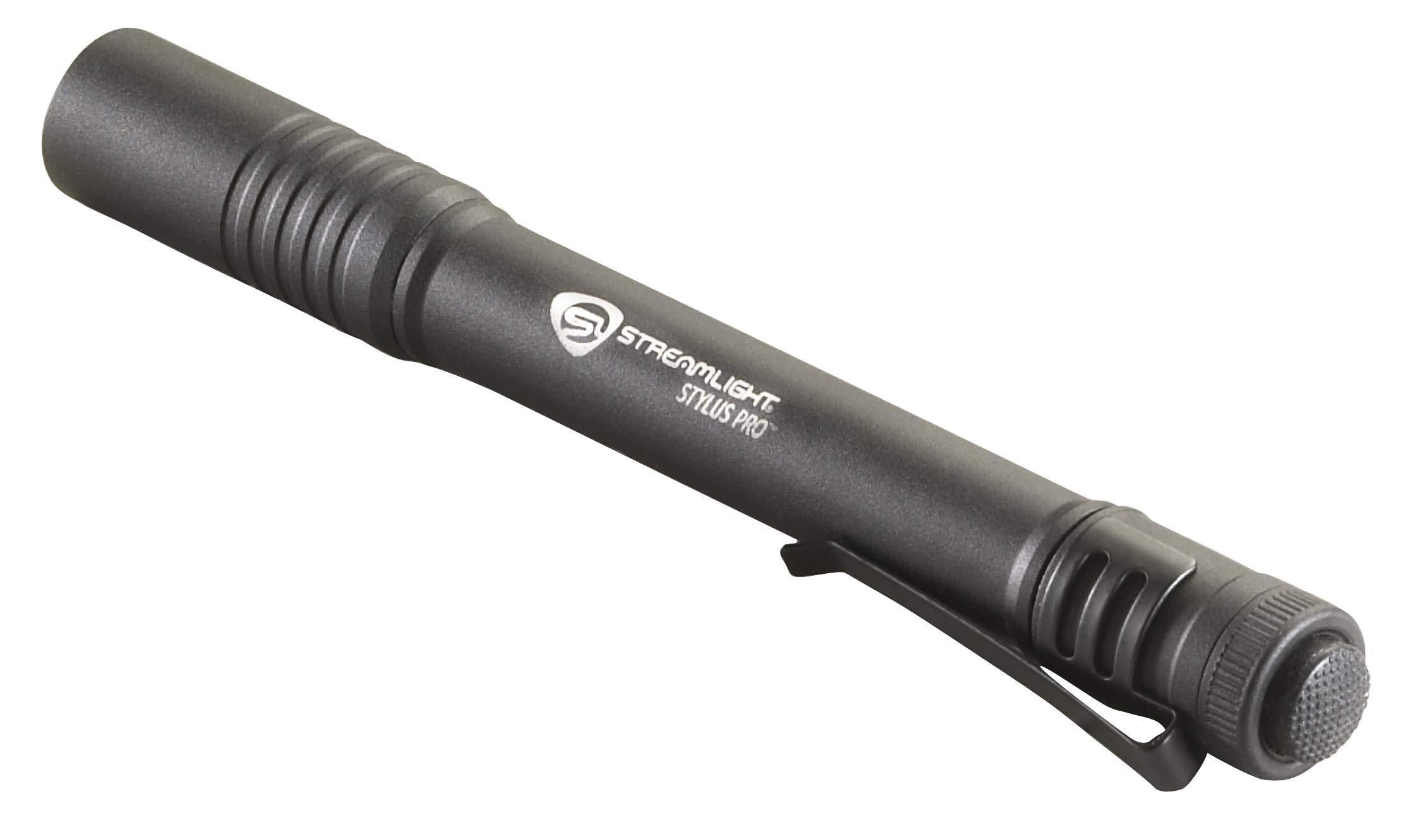Streamlight Streamlight 66118 Stylus Pro 100-Lumen Penlight with 2 AAA Alkaline Batteries, Black