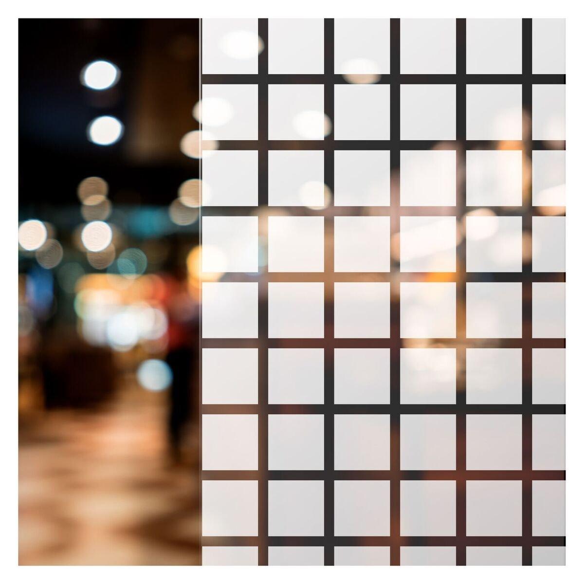 Buydecorativefilm BDF BBL Window Film Bold Block Decorative (1 3/8 Inch White Squares) - 60\" X 25ft