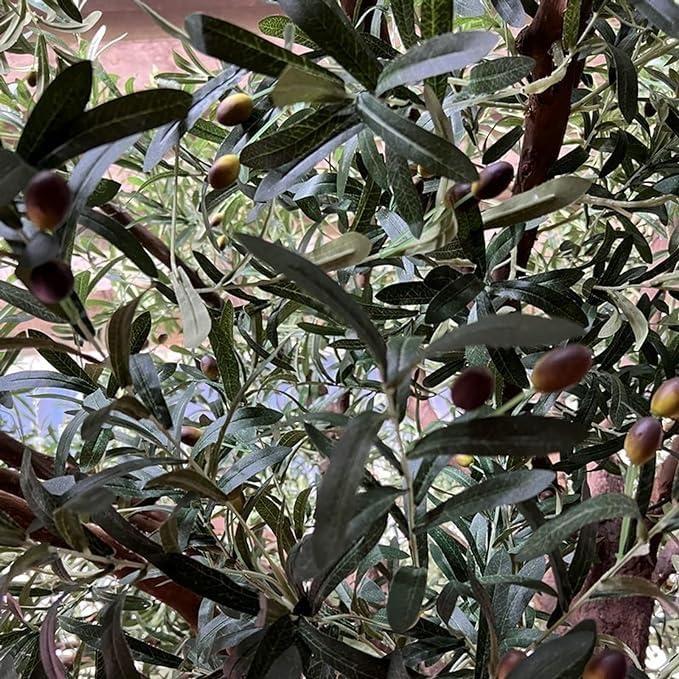 Sohodoo Simulated Banyan Tree, Fake Tree with Real Wood Trunk, Hotel Landscaping Tree Artificial Plants Wishing Tree for Indoor Modern Decor (Size : 1mx0.9m)