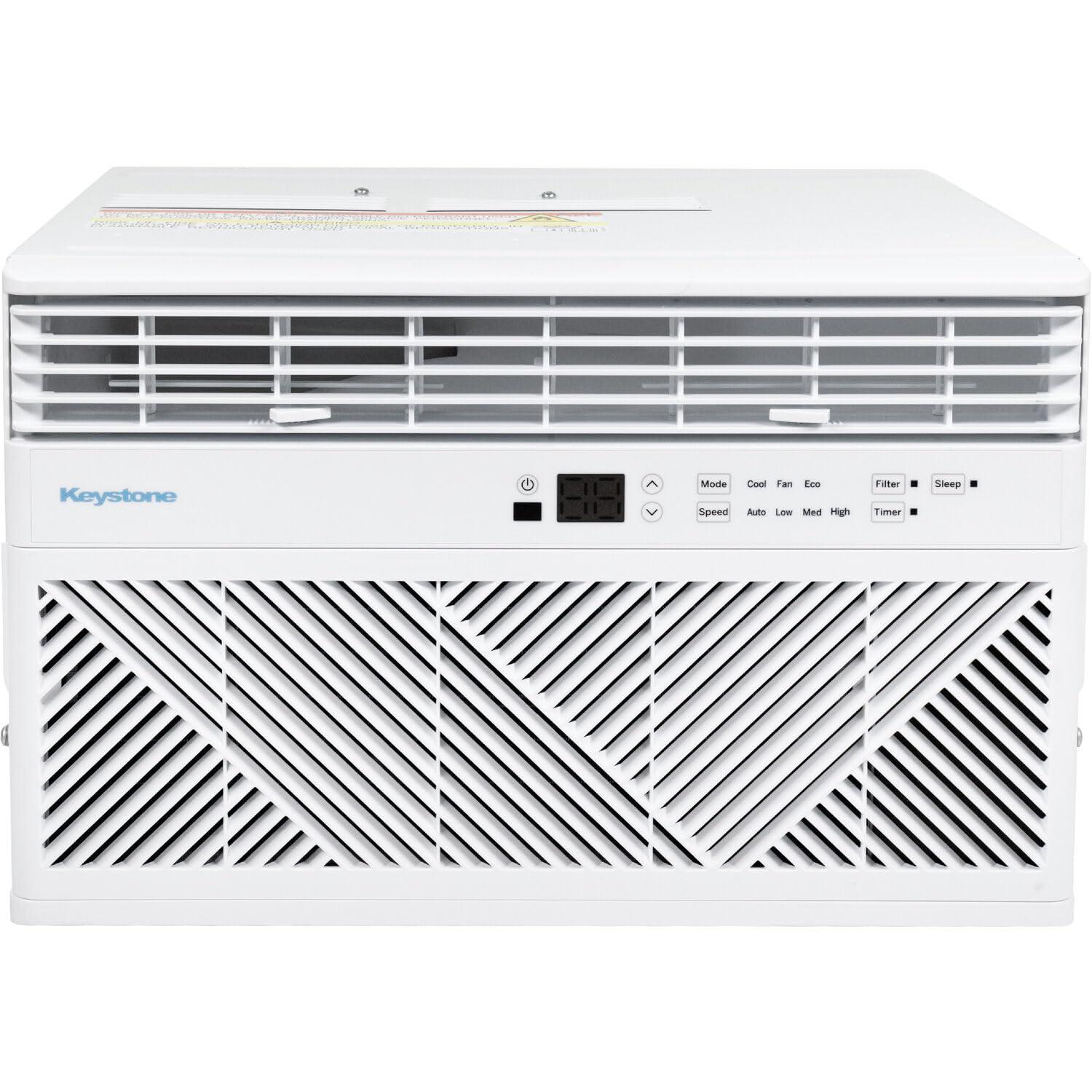Keystone Keystone 12,000 BTU Window Mounted Air Conditioner,115V, Window Air Conditioner for Apartment, Living Room, Bathroom and Rooms up to 550 Sq.Ft. with Remote Control, White