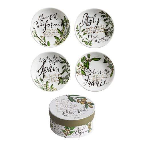 Rosanna Rosanna Olive Oil Set of 4 Dipping Dishes, Gift-boxed