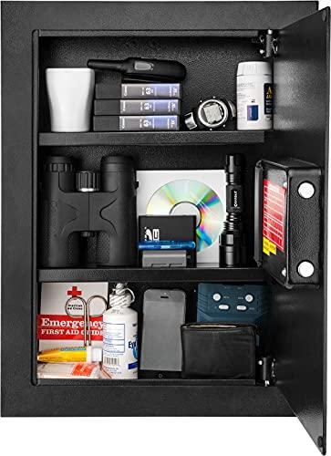 BARSKA Barska Biometric Fingerprint Security Wall Safe 0.52 Cubic Ft