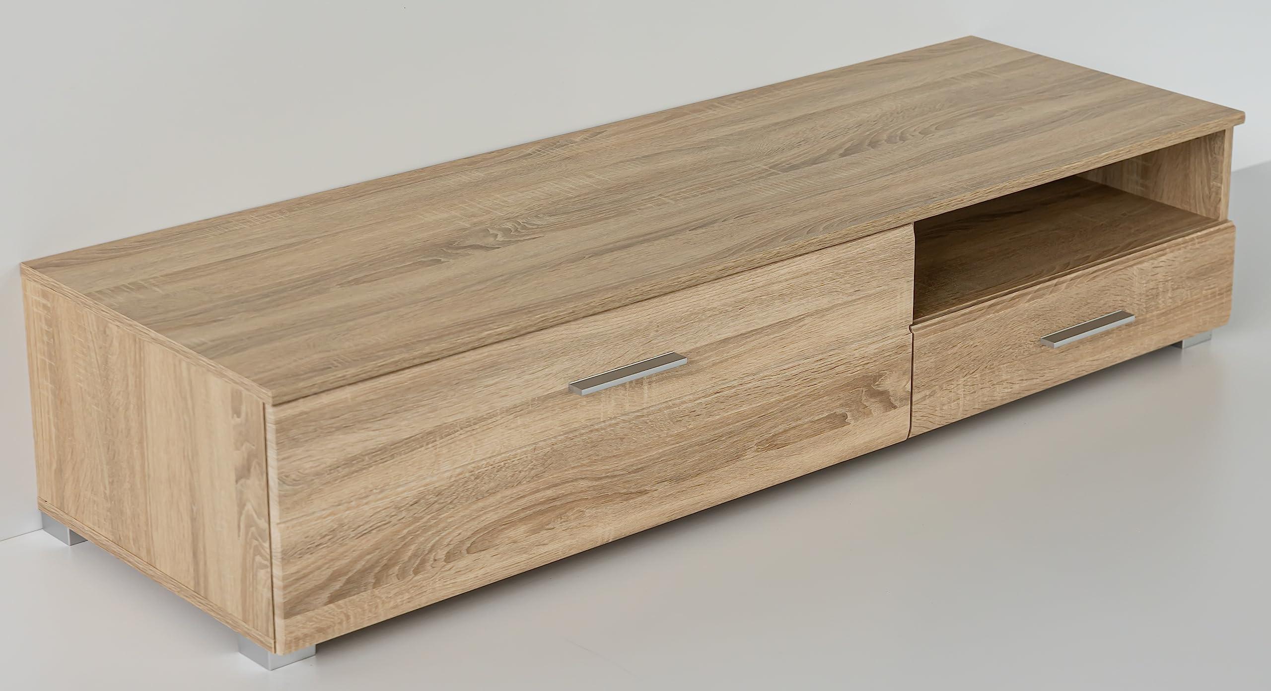 URBANIEN URBANIEN 60 Inch TV Stand Console Entertainment Center with Drawer, One Storage and Open Space Compartments. Accommodates up to 70 TV. Contemporary Style. Perfectly Match Any Living Room.