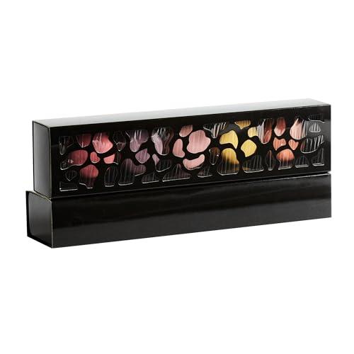 Restaurantware Restaurantware Valentino 12 Inch Macaron Boxes 100 Macaron Packaging - Holds 5 Macarons With Lids Black Paper Macaron Gift Boxes Separate Compartments For Gifts and Parties