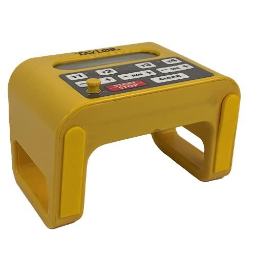 Taylor Taylor Precision 5839N Digital Timer, 4 Event Channel, 4.5' x 6.25', 10 -Hour for Commercial Kitchens, Yellow