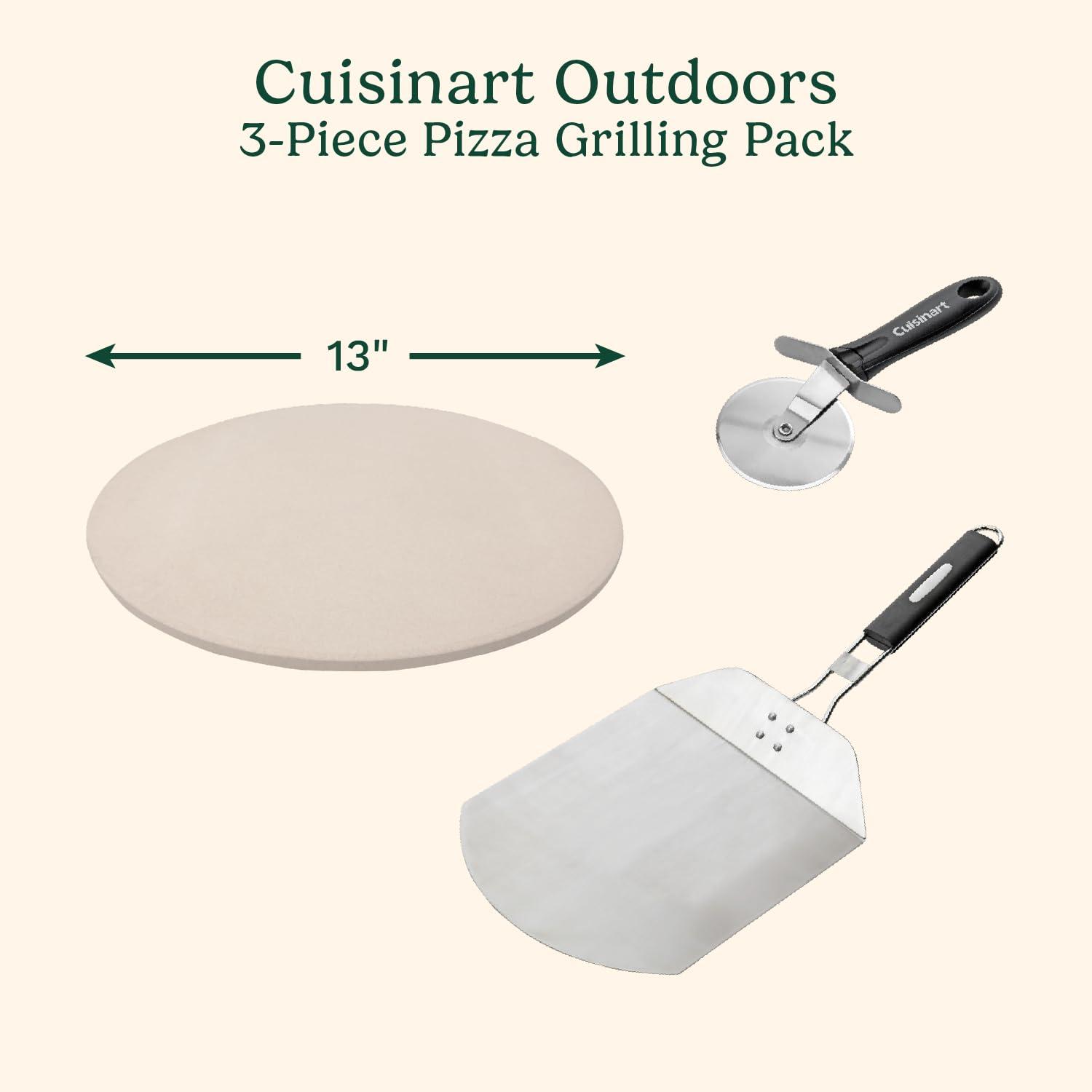 Cuisinart Cuisinart CPS-445, 3-Piece Pizza Grilling Set, Stainless Steel