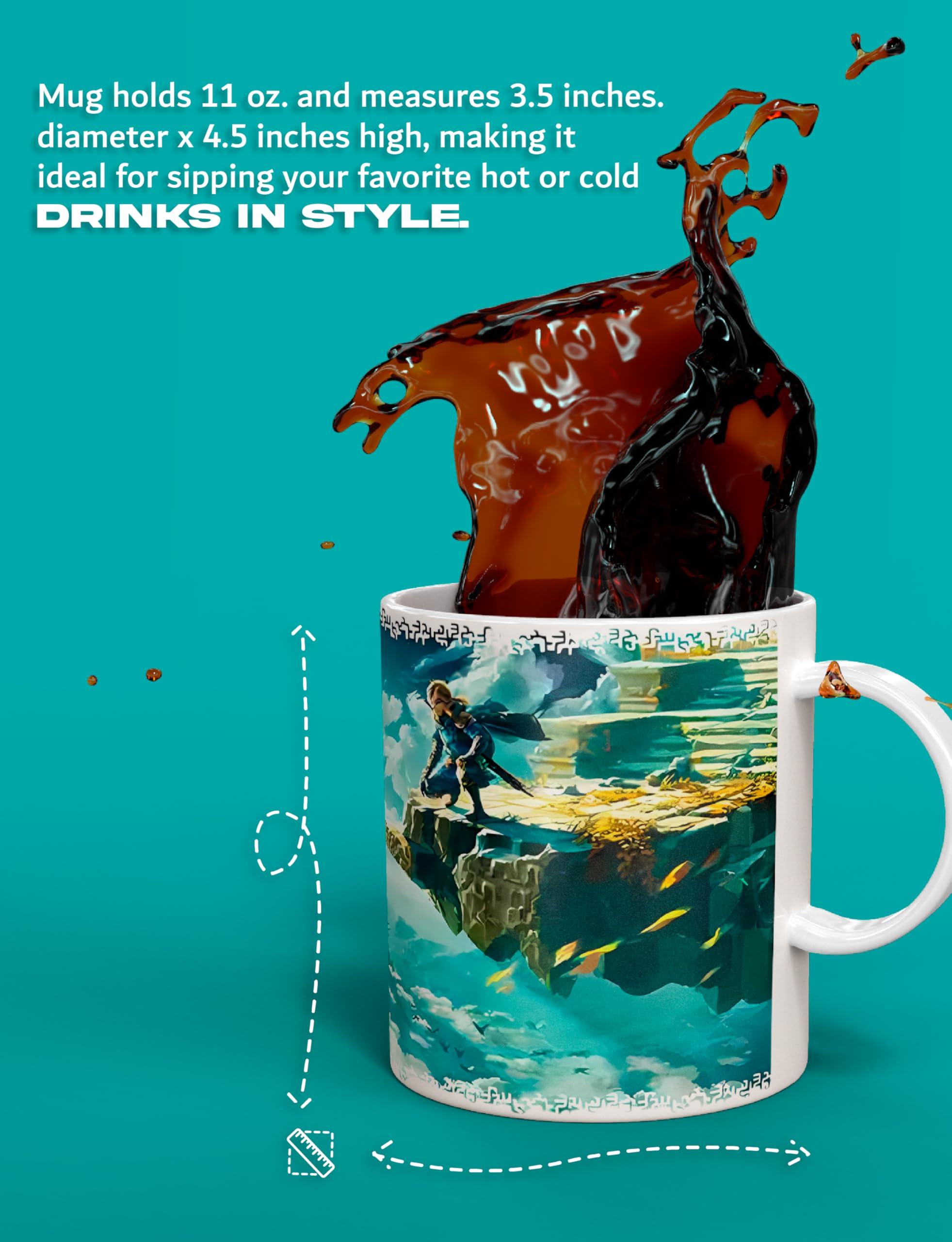 Pyramid America Pyramid America - Zelda Mug - The Legend of Zelda Tears of the Kingdom - 11 oz. Ceramic Mug for Coffee, & Milk Tea - Perfect Addition to Your Kitchen, Home Essentials or Gaming Desk