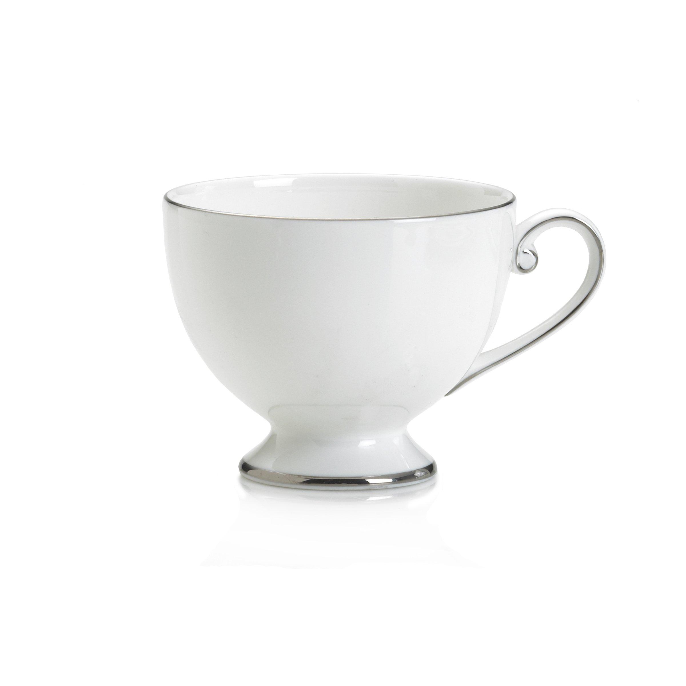 Mikasa Mikasa Cameo Platinum 40-Piece Dinnerware Set, Dinner,Salad,Cereal, Fruit, Service for 8,White