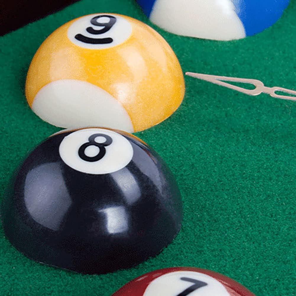 HAODING HAODING Billiard Wall Clock, Resin Wooden Ball Clock, Creative Wall Clocks, Billiard Club Wall Clock,Snooker Billiard Triangle Clock Wall Clock, Billiards Player\'s Good Decorative Gift 30cm