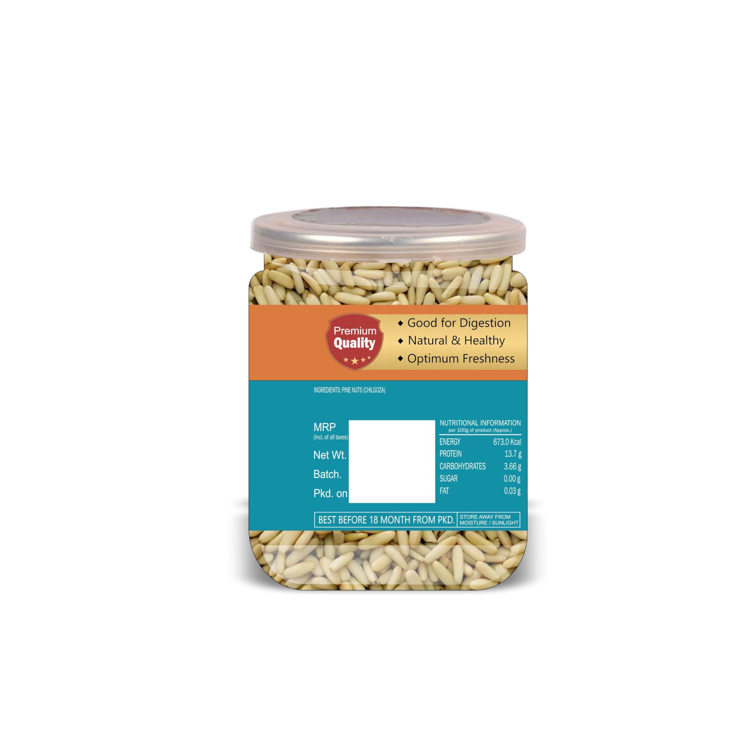 Blessfull Healing KARY Pine Nuts (Chilgoza) 500 Gram Airtight Container