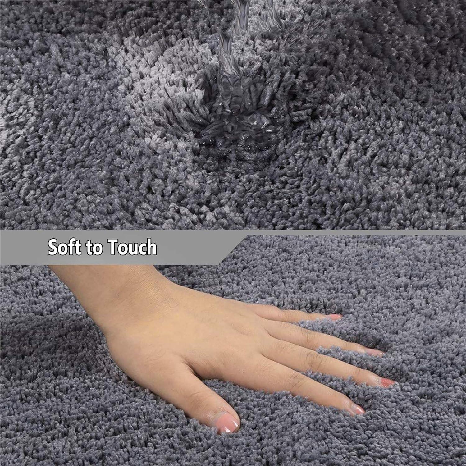 IBDRYKK Curved Shower Mats for Bathroom,Quadrant Curved Shower Mat Washable Corner Shower Mats Non Slip Fan-Shaped Foot Pads with Non-Slip Bottom(Brown)