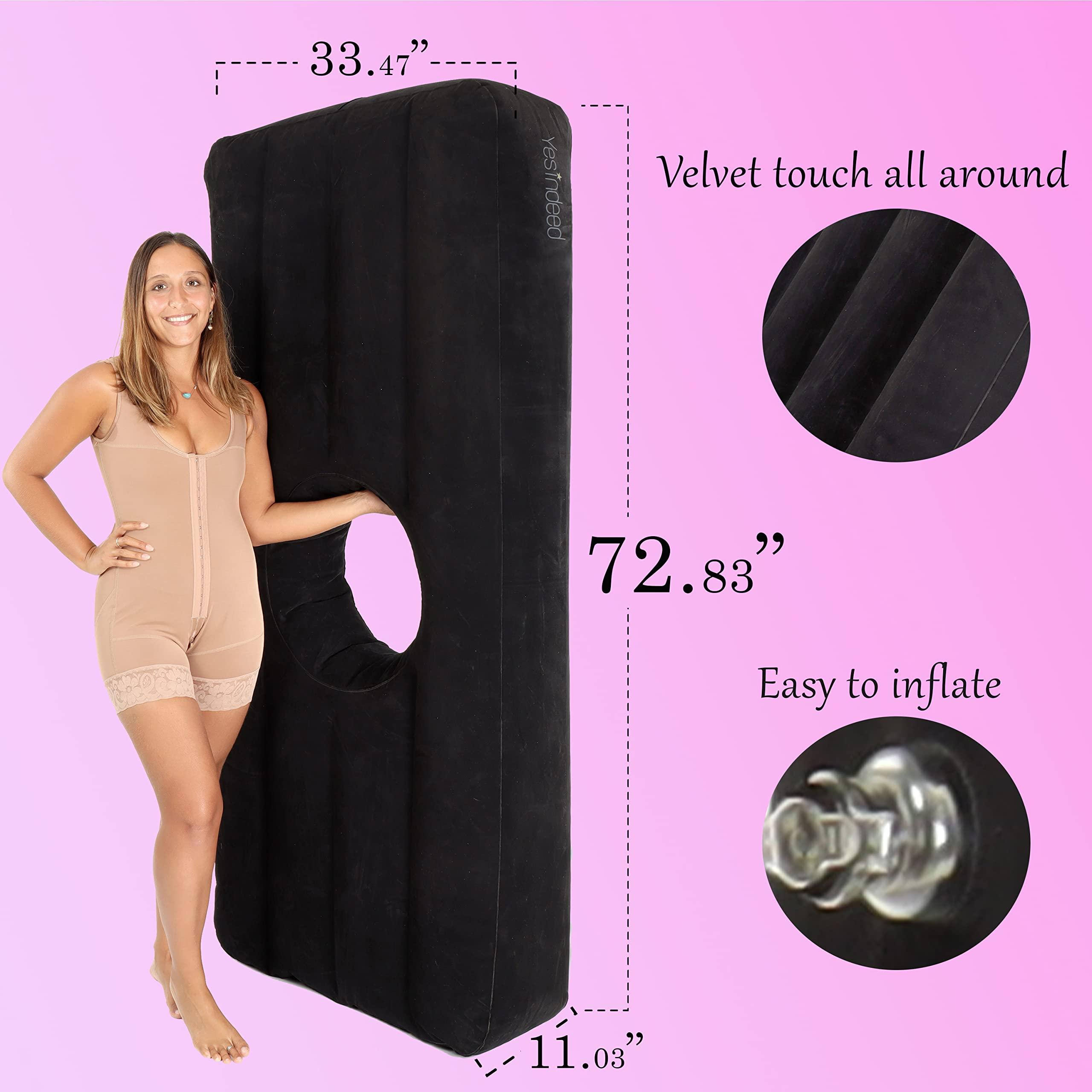 YESINDEED YESINDEED New Upgraded BBL Bed with Hole, Inflatable Brazilian Butt Lift Mattress for Post Surgery Recovery - Waterproof Velvet Touch Top Comfortable & Supportive - Carrying Bag and Air Pump