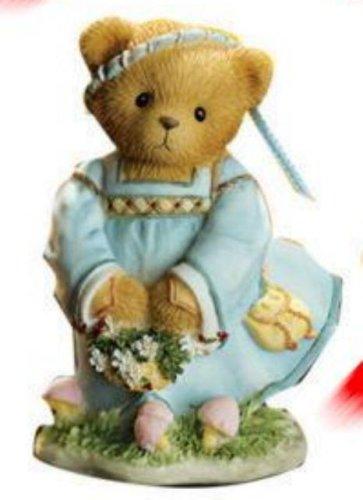 Enesco Cherished Teddies Maid Marian with Basket of Flowers Avon