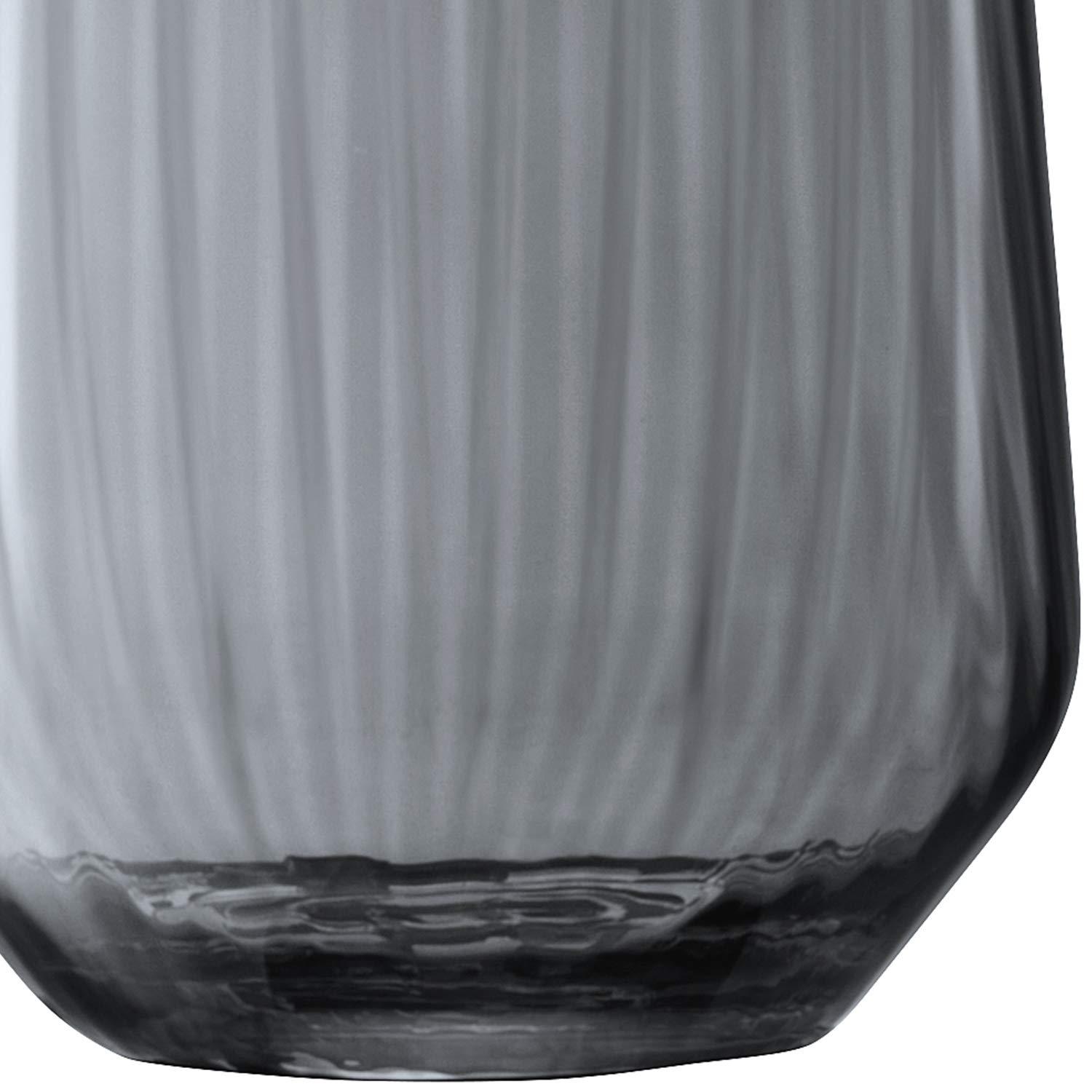 LSA International LSA International Zinc Vases, H36cm, Amber/Orange
