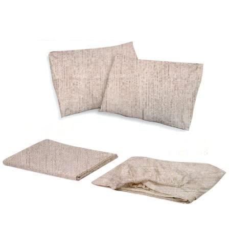 DEKADRON DEKADRON Turkish Cotton Bed Sheets, 4 Pcs Bed Sets with 12"=30cm Deep Pocket Sheet, Cooling Bedding Sheets Set Include 1 Flat, 1 Fitted Sheet, 2 Pillowcases, Beige (Queen)