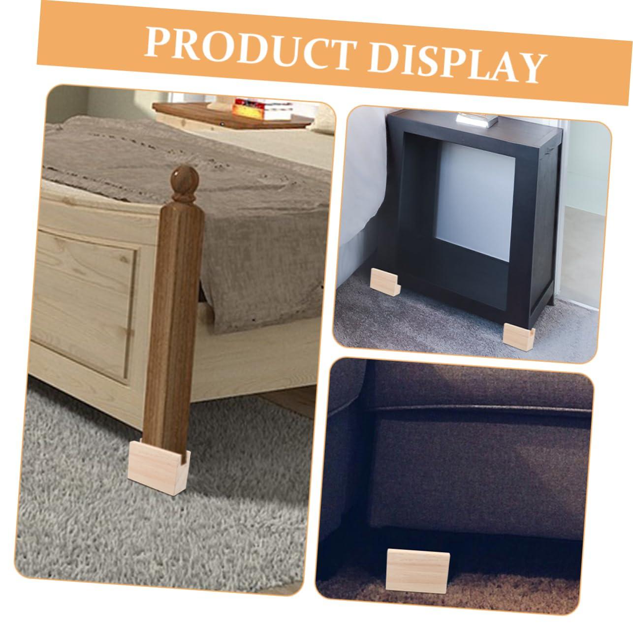 Angoily Angoily 2pcs Mattress Raiser Bed Raising Blocks Bed Lifters Bed Risers Heavy Duty Bed Lifts Risers Chair Riser Furniture Risers for Desk Legs Risers for Table Legs Couch Riser Table Riser