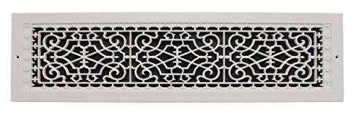 SMI Ventilation Products SMI Ventilation Products VWM628 Cold Air Return - 6 in x 28 in Victorian Style Wall Mount - Overall Dimensions 8 in x 30 in