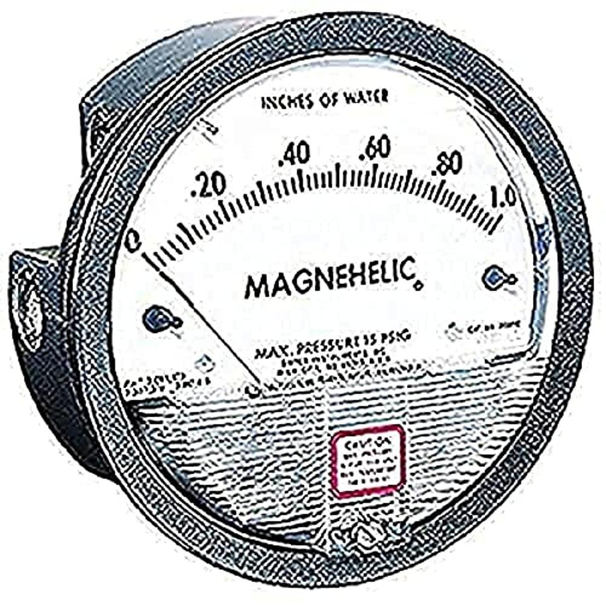 Dwyer Dwyer Magnehelic Differential Pressure Gage, 2001D, 0-1\" w.c. & 0-250 Pascals