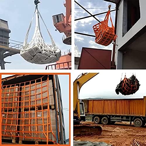 HGFSGGGREEHY Cargo Lifting Net - Material Loading Handling Straps, Cargo Net Straps Sling Hoisting Net, Lifting Cargo Netting, Outdoor Play Expansion Climbing Rope Net, Bungee Cargo Net (Size : 2x2/load: 2T) ()