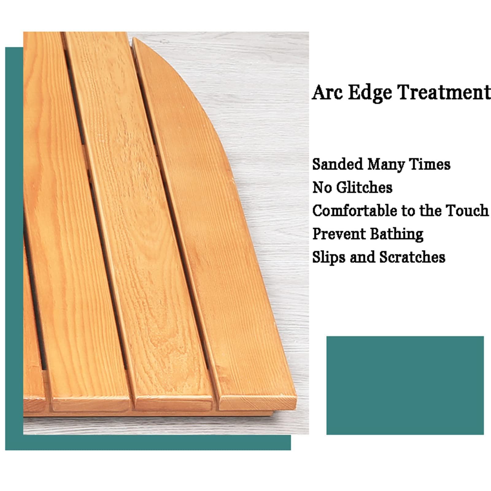 SUNMME Bamboo Bath Mat,Bamboo Duckboard Bath Mat,Bamboo Bath Mats for Bathroom,Non Slip, Wood Bathmat for Shower, Tub and Sauna,Luxury Spa Mat, Wooden Mat,Customizable,80x100cm/31x39in