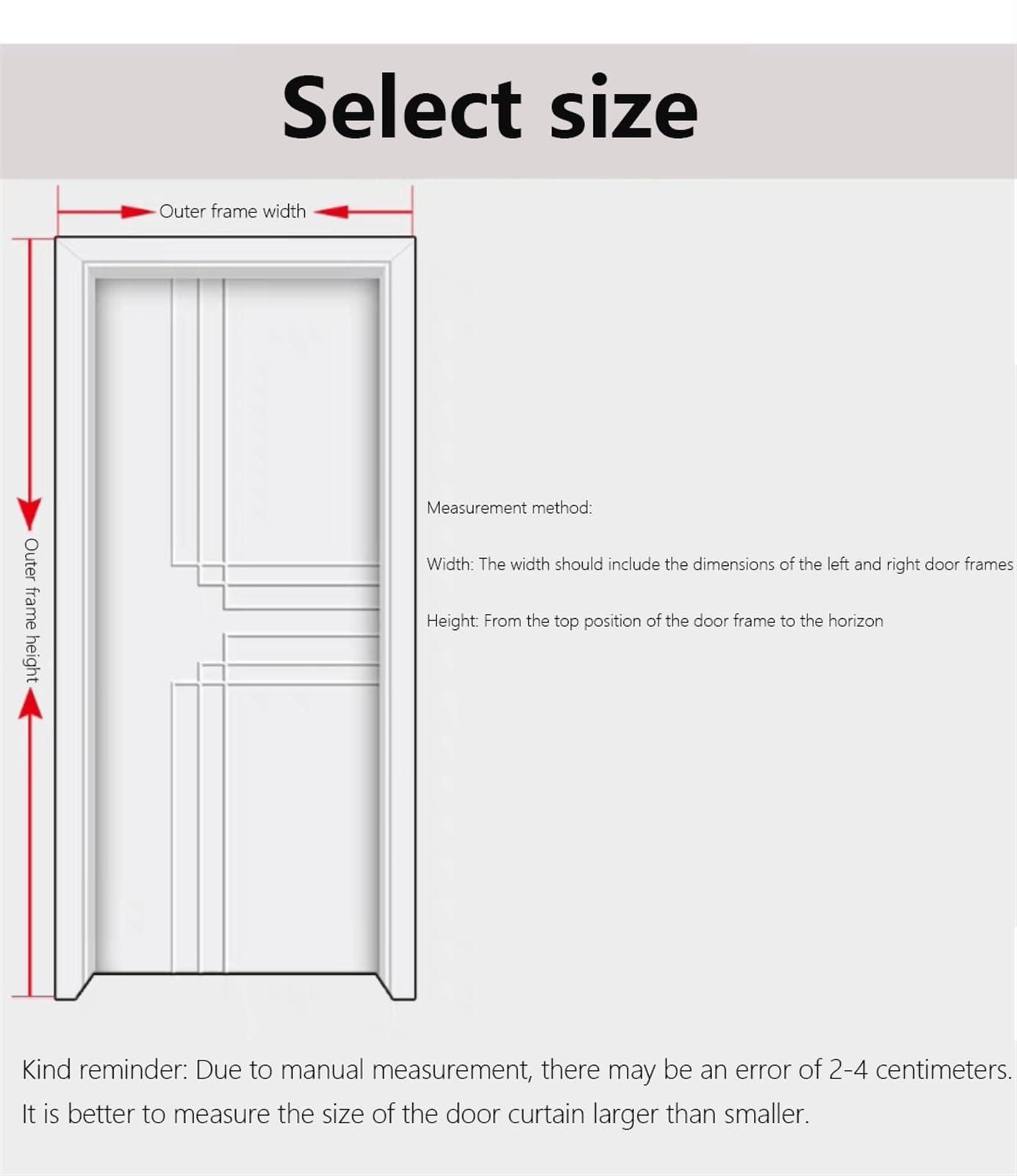 zyhfcfff-sd Heavy Duty thermal insulated Curtains Door Screen Temporary Blinds Blackout Curtain Shade Cold Protection windproof soundproof waterproof Window Treatment Doorway Blanket ( Size : 90x200cm/35.5x79in )