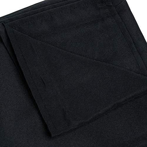 Trimming Shop Chancery Chair Cover Round Tablecloth Linen Banquet Poly Seamless Table Cloth 120 Inch Black