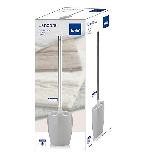 Kela Kela Toilet Brush Set Landora Collection, Glacier Grey