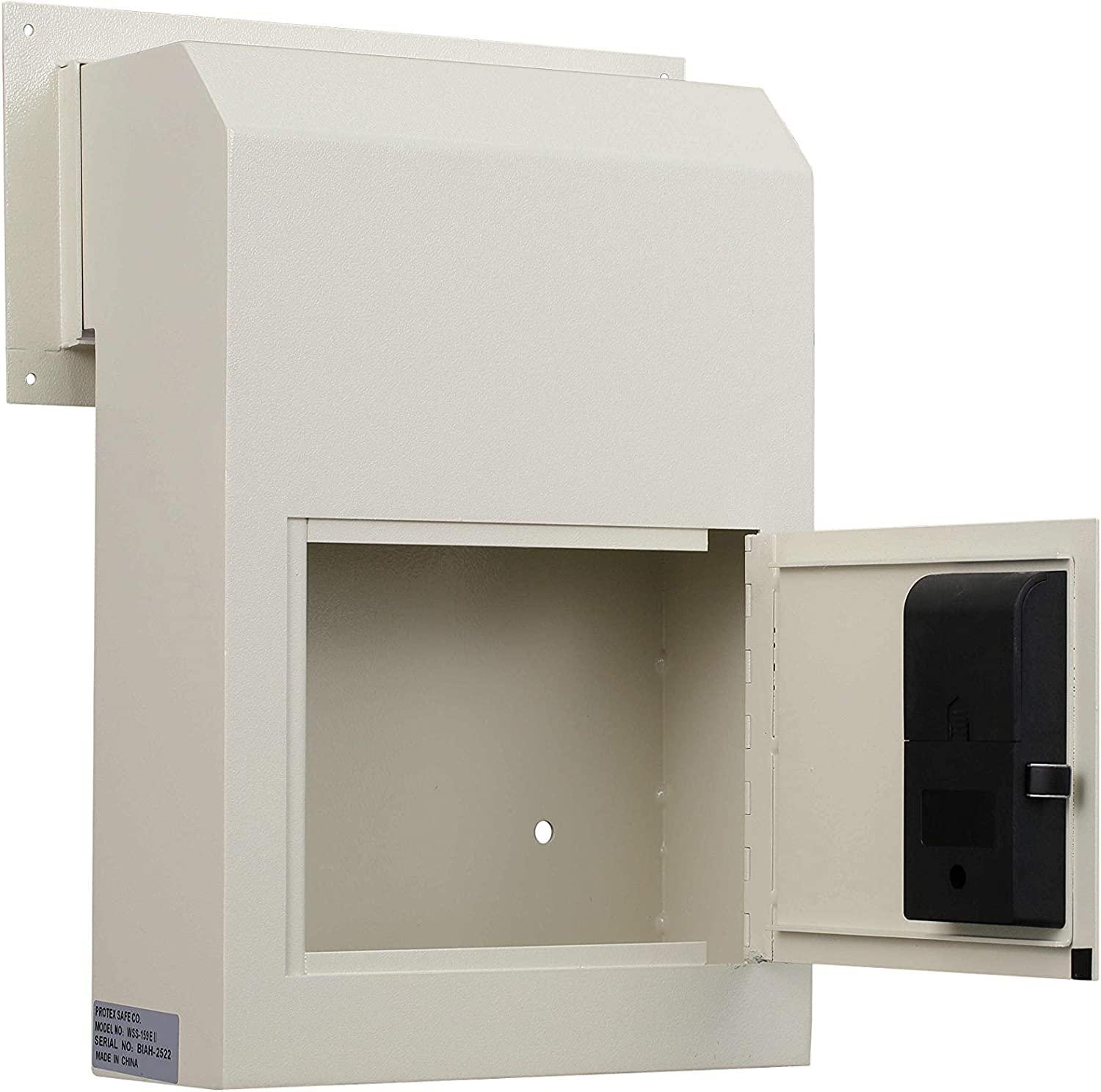 Protex Safe Co. Protex WSS-159E II Through The Door Drop Box with Electronic Lock, Beige