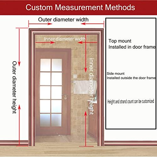LEOSXA LEOSXA Wood Beaded Curtains Wooden Door Room Divider,Hanging Wooden Beaded Door Curtains,Partition Beads Curtain,Hanging Entrance Partition Curtain,for Room Bedroom,Customizable (30 stran