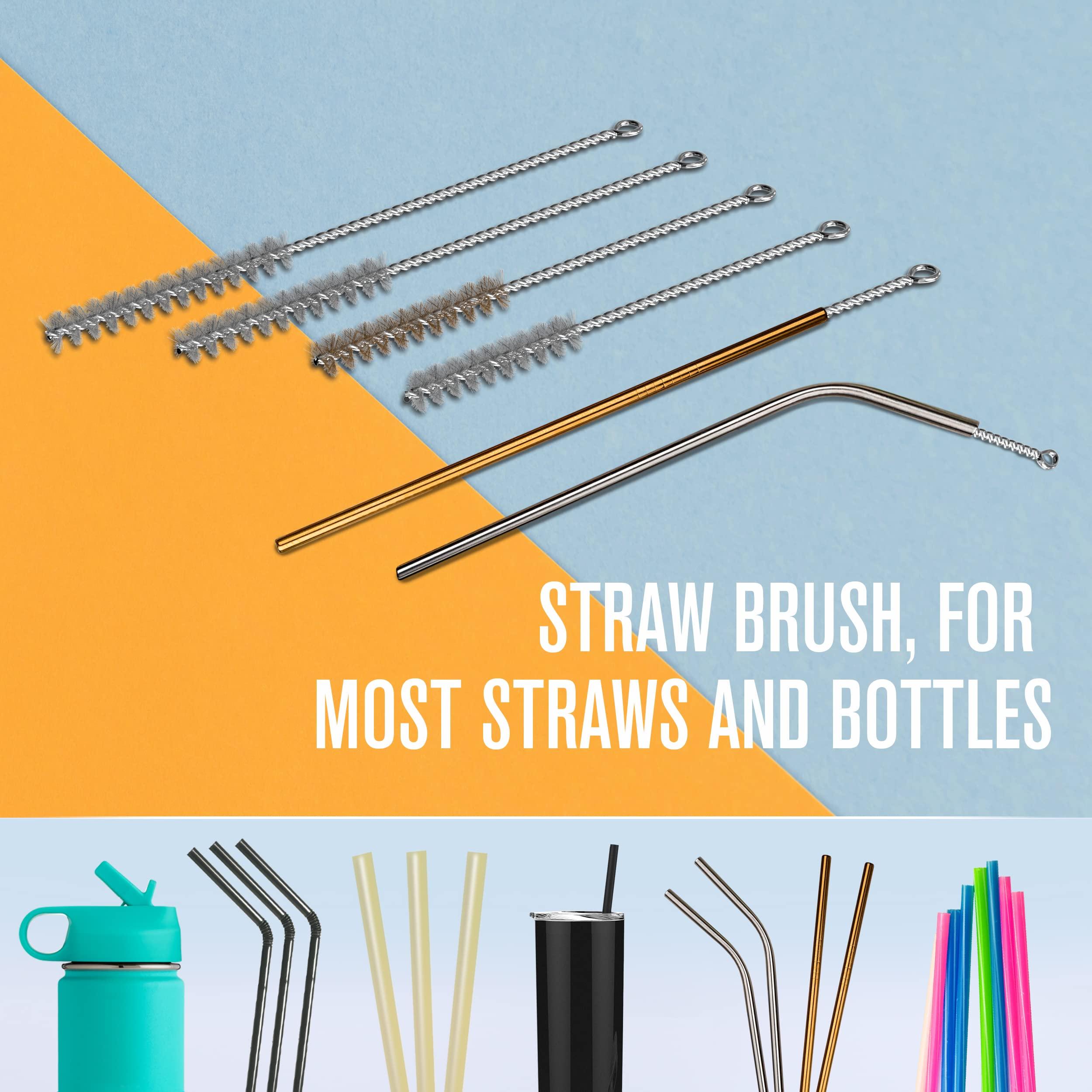 Houseables Bottle Brushes, Water Bottle Cleaner, Bottle Brush Set, Hydroflask Cleaning Kit, Glass Bottle Cleaner, Cup Cleaner Brush, Straw Brush, Bottle Washer Brush, Bottle Scrubber, Bottle Cleaning Brush, 9PK