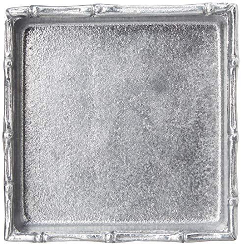 MARIPOSA Mariposa Bamboo Napkin Box With Insert Silver Small